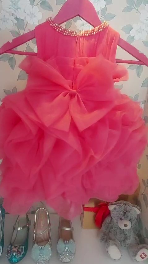 cocobee-Princess Alyssa Rose Thrill Watermelon Tulle Dress_Moment