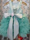 cocobee-Princess Jasmine Aqua Rose Thrill Tulle Dress with Satin Corset Back-2