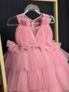 cocobee-Princess Amara Dusty Pink Layered Glitter Tulle Dress 3