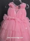 cocobee-Princess Amara Dusty Pink Layered Glitter Tulle Dress – moment