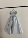 cocobee-Princess Celeste Sky Blue Satin and Lace Gown 2