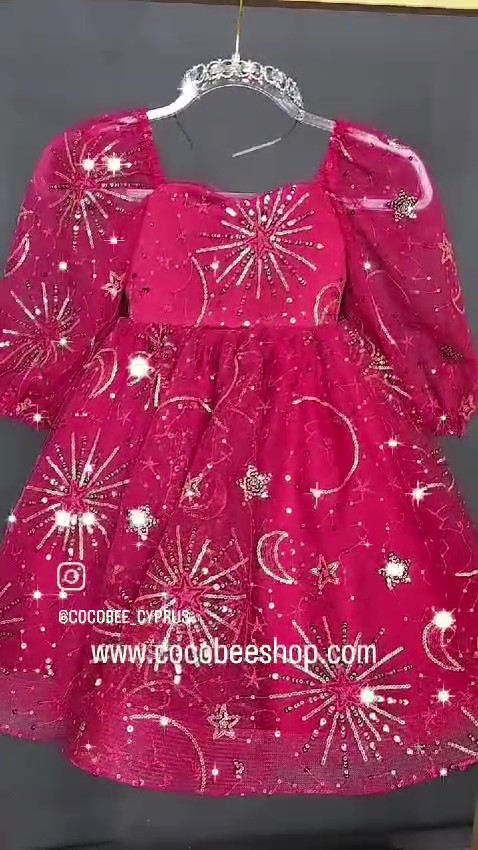 cocobee-Princess Celestia Starry Red Glitter Gown – moment