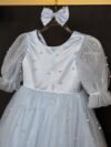 cocobee-Princess Clara Light Blue Pearl Tulle Dress 2