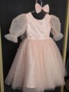 cocobee-Princess Clara Light Pink Pearl Tulle Dress 1