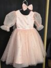 cocobee-Princess Clara Light Pink Pearl Tulle Dress 3