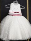 cocobee-Princess Emilia White Polka-Dot Tulle Dress 2