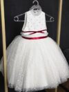 cocobee-Princess Emilia White Polka-Dot Tulle Dress 3