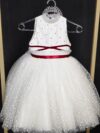 cocobee-Princess Emilia White Polka-Dot Tulle Dress 5