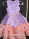 cocobee-Princess Genevieve Lavender and Peach Rosette Ball Gown – Moment