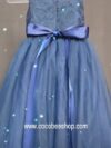 cocobee-Princess Isabella Navy Blue Lace and Tulle Dress with Satin Bow – moment