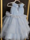 cocobee-Princess Isla Light Blue Layered Glitter Tulle Dress 2