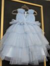 cocobee-Princess Isla Light Blue Layered Glitter Tulle Dress 4