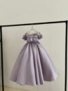 cocobee-Princess Lavinia Lavender Satin and Lace Gown 1