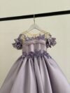 cocobee-Princess Lavinia Lavender Satin and Lace Gown 4