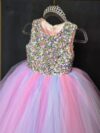 cocobee-Princess Luna Pastel Rainbow Sequin and Tulle Dress 4