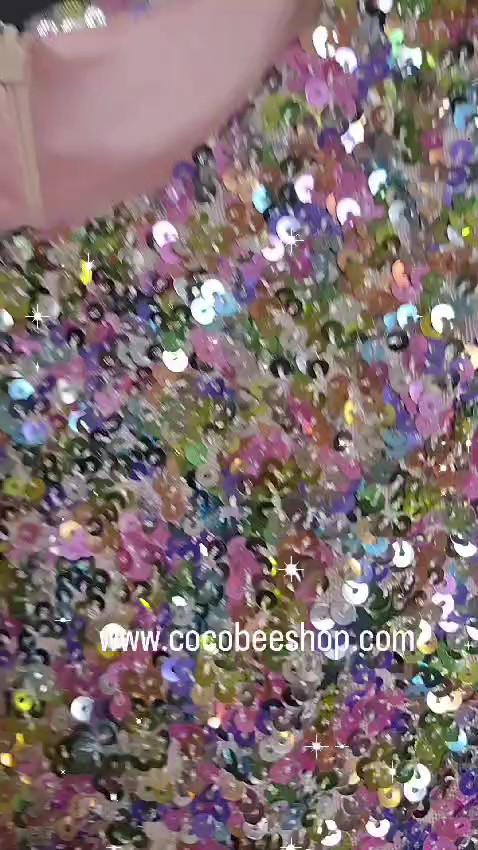 cocobee-Princess Luna Pastel Rainbow Sequin and Tulle Dress – moment