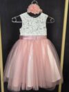 cocobee-Princess Rosalie Blush Pink Lace and Tulle Dress 1