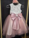 cocobee-Princess Rosalie Blush Pink Lace and Tulle Dress 5