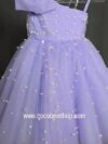 cocobee-Princess Violet Lilac Pearl One-Shoulder Tulle Dress – moment