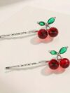 cocobee-Crystal Cherry Hairpin Set 2